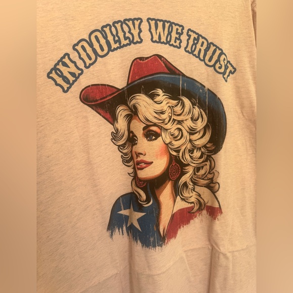 Dolly Patriotic Graphic Tee by J. Coons — Pink Heather — XL - Picture 7 of 7